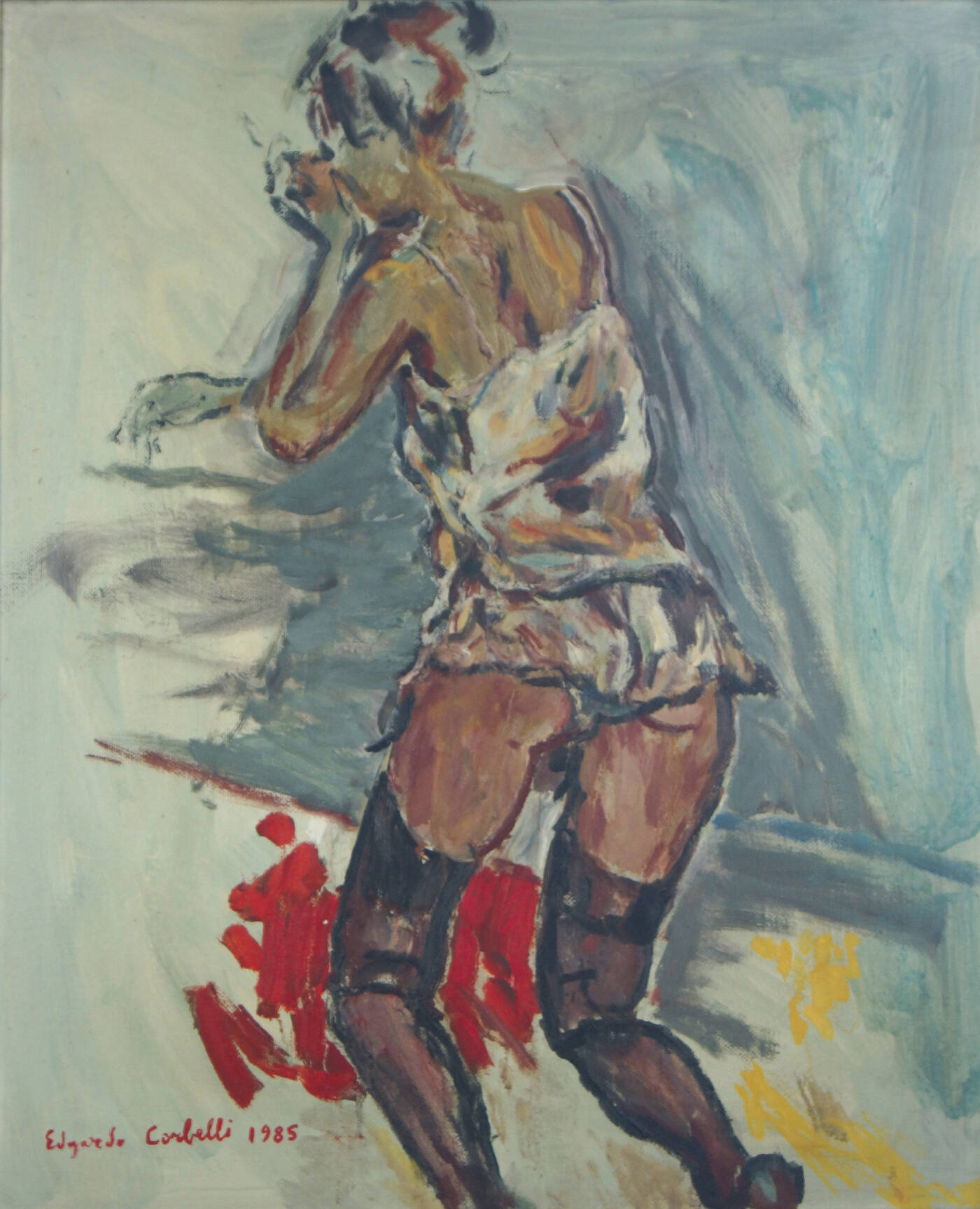 EDGARDO CORBELLI - 'Modella in ginocchio' 1985