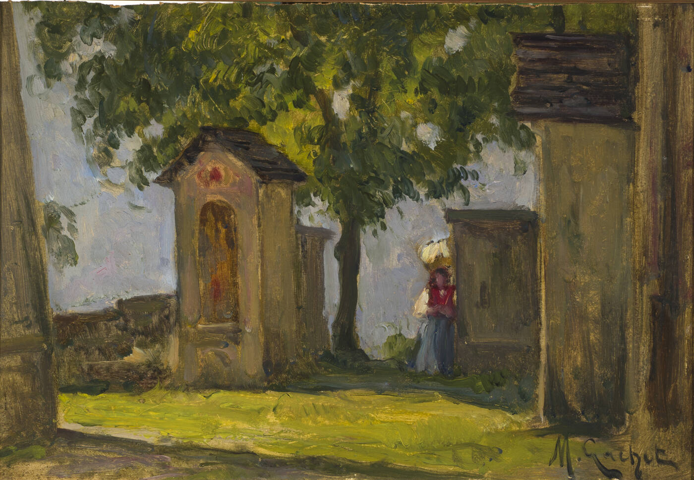 MARIO GACHET - 'Cappelletta in una valle del novarese'