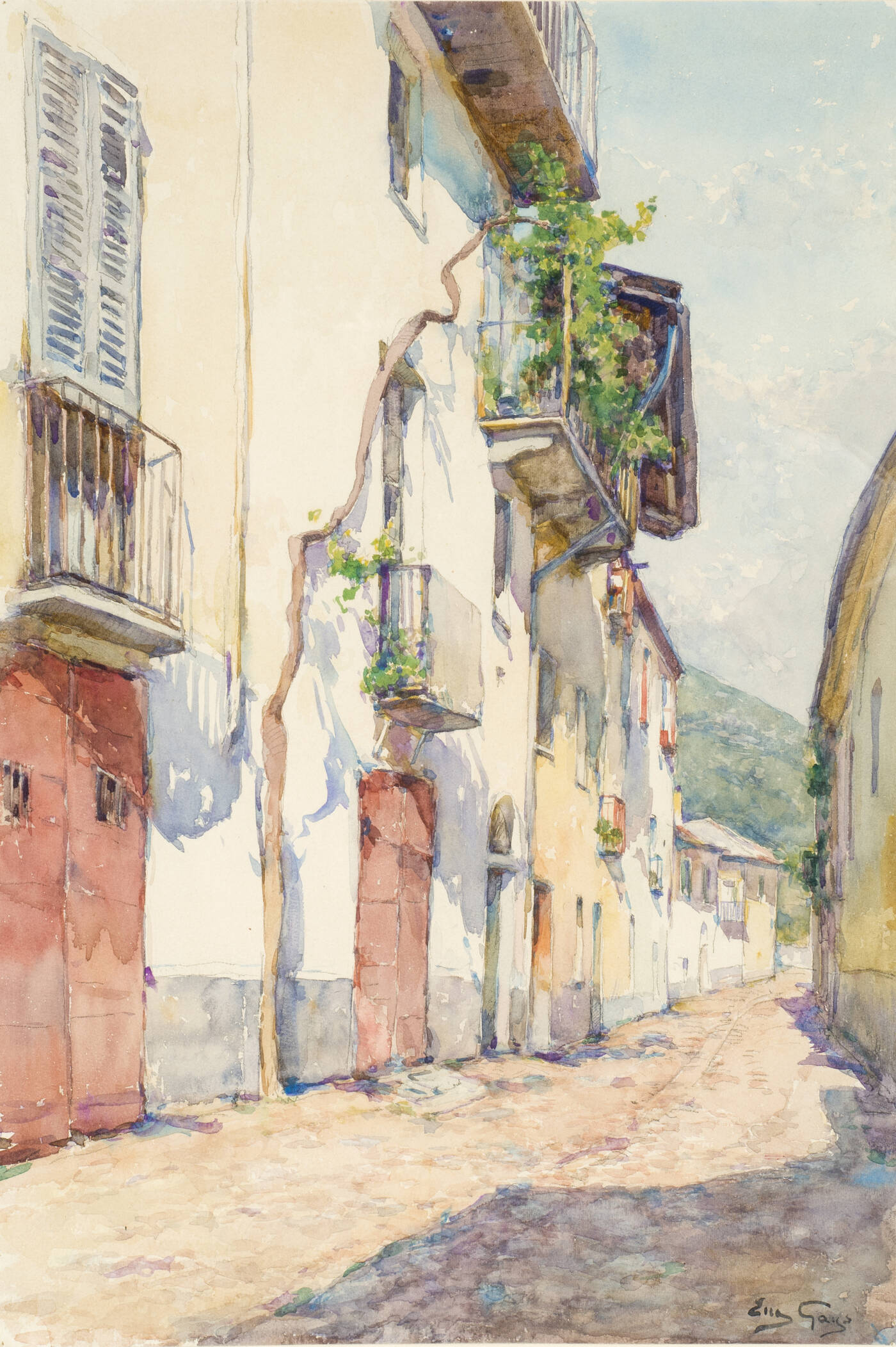 EUGENIO GAYS - 'Viottolo di paese'