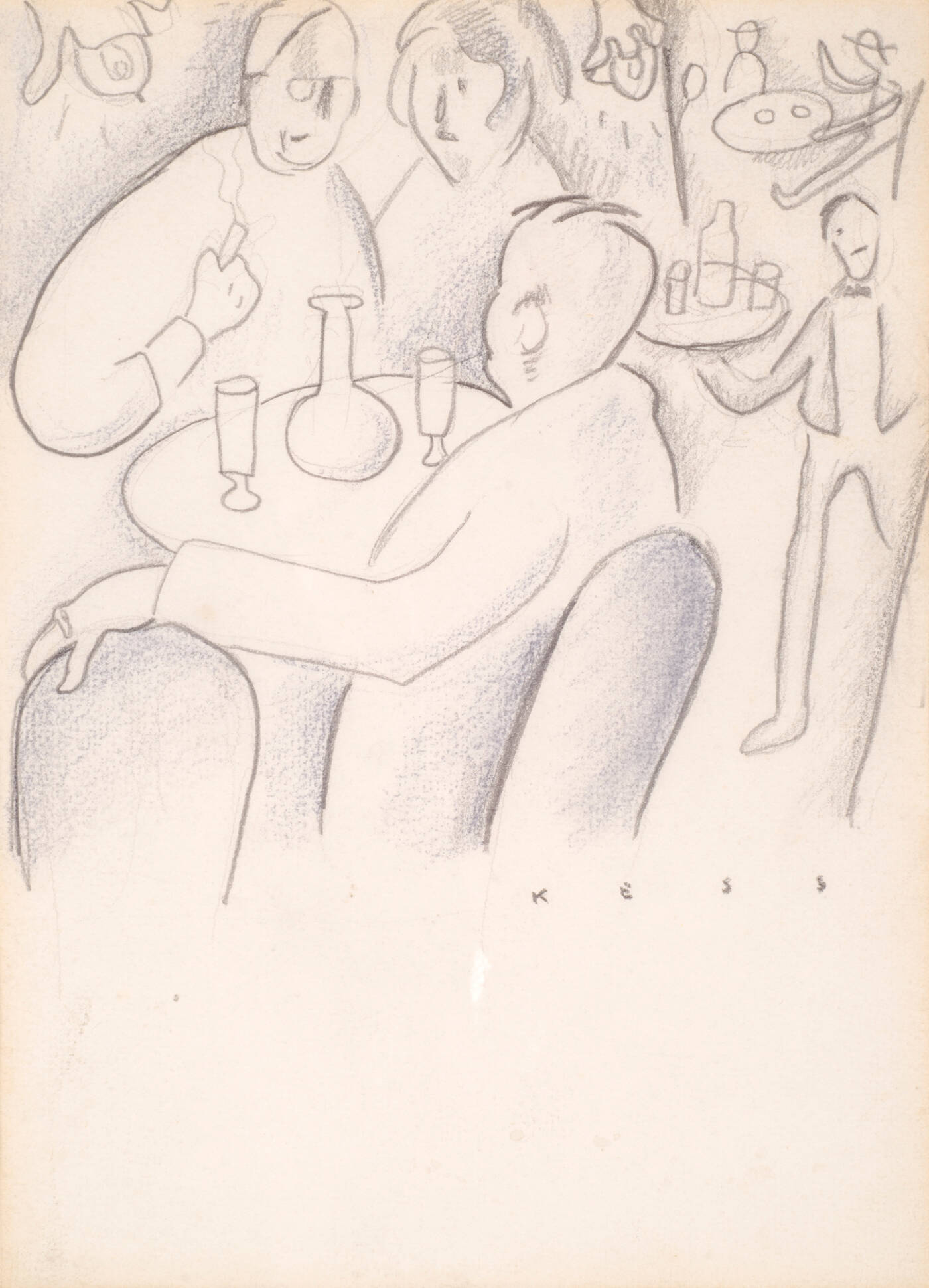 GIGI CHESSA - 'Personaggi al caffè' 1920