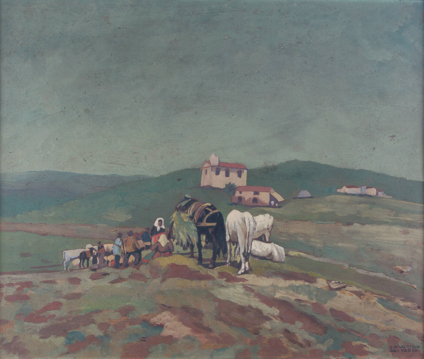 CARLO D'ALOISIO DE VASTO - 'La sosta'