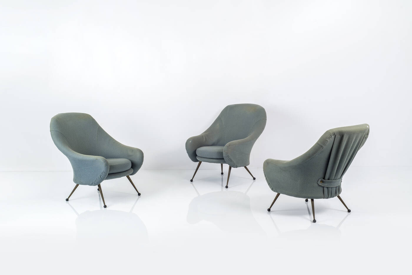 MARCO ZANUSO - Tre poltrone mod. Martingala