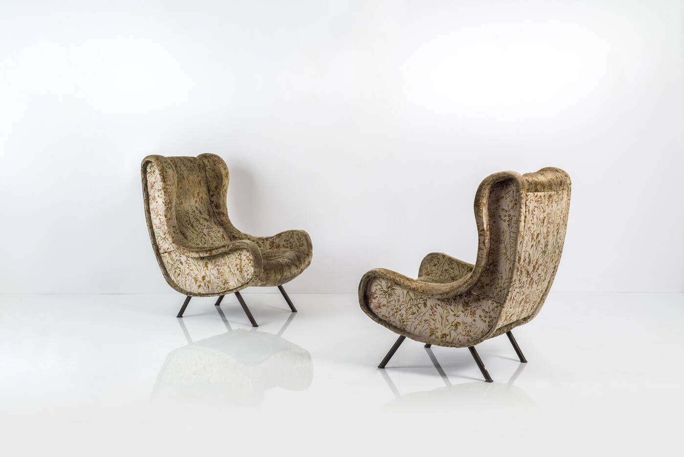 MARCO ZANUSO - Coppia di poltrone mod. Senior