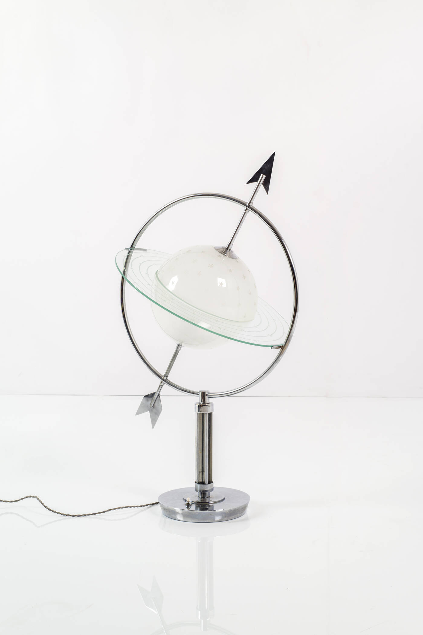 PRODUZIONE ITALIANA - Lampada da tavolo mod. Saturno