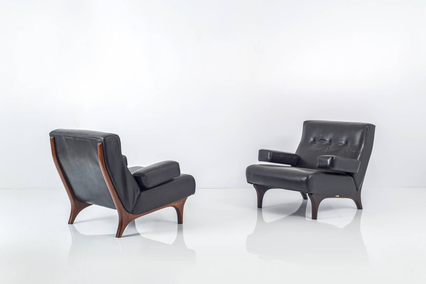 EUGENIO GERLI - Coppia di poltrone mod. P73