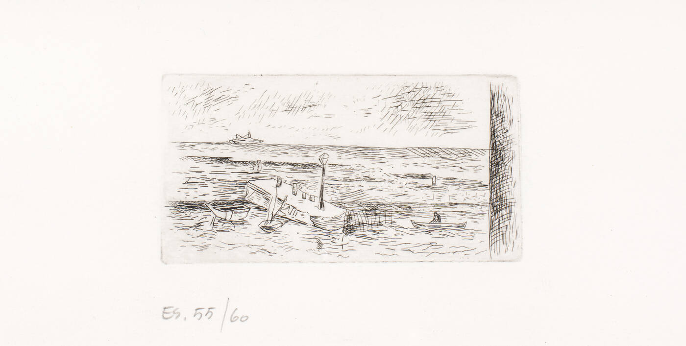 CARLO CARRA' - 'Marina a Camogli'