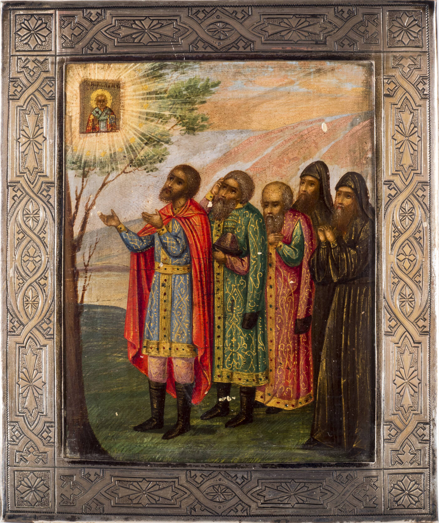 ICONA - 'Apparizione miracolosa dell'icona di San Nicola a un principe'