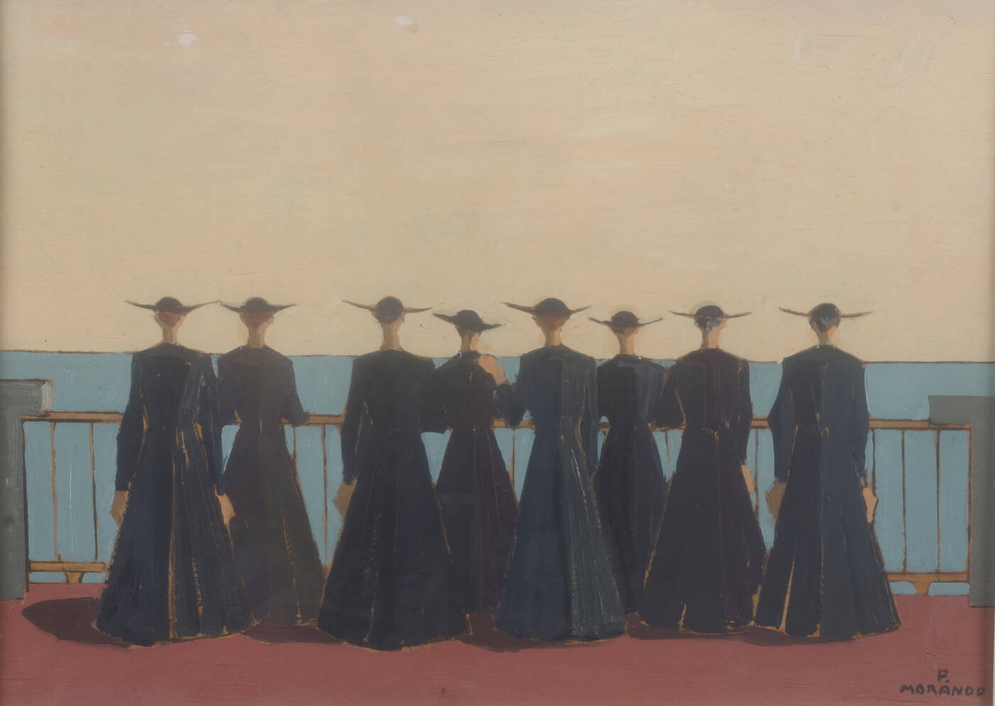 PIETRO MORANDO - 'Preti alla balconata'