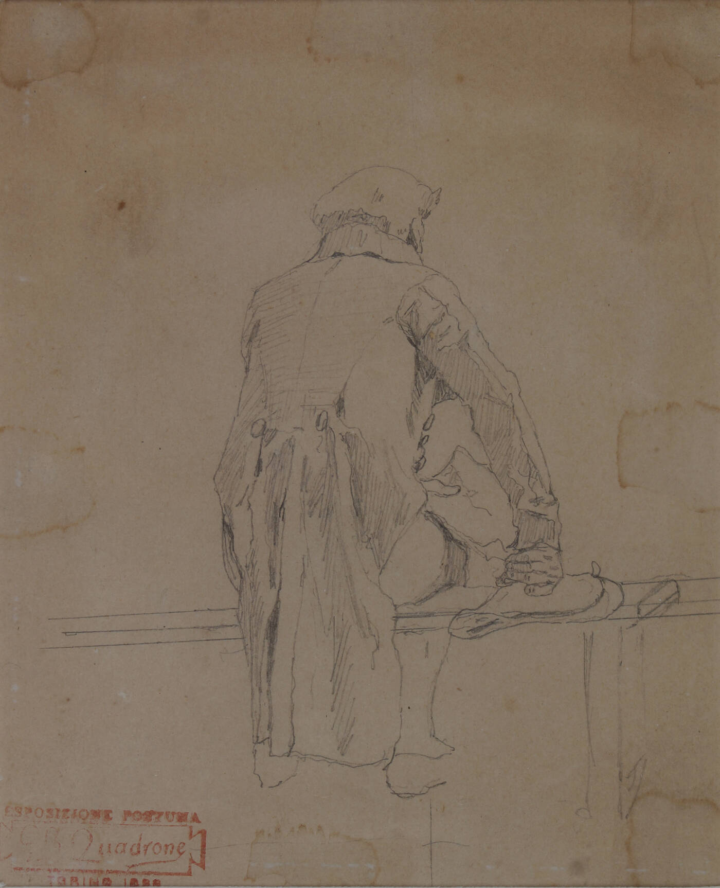 GIOVANNI BATTISTA QUADRONE - 'Uomo di spalle'