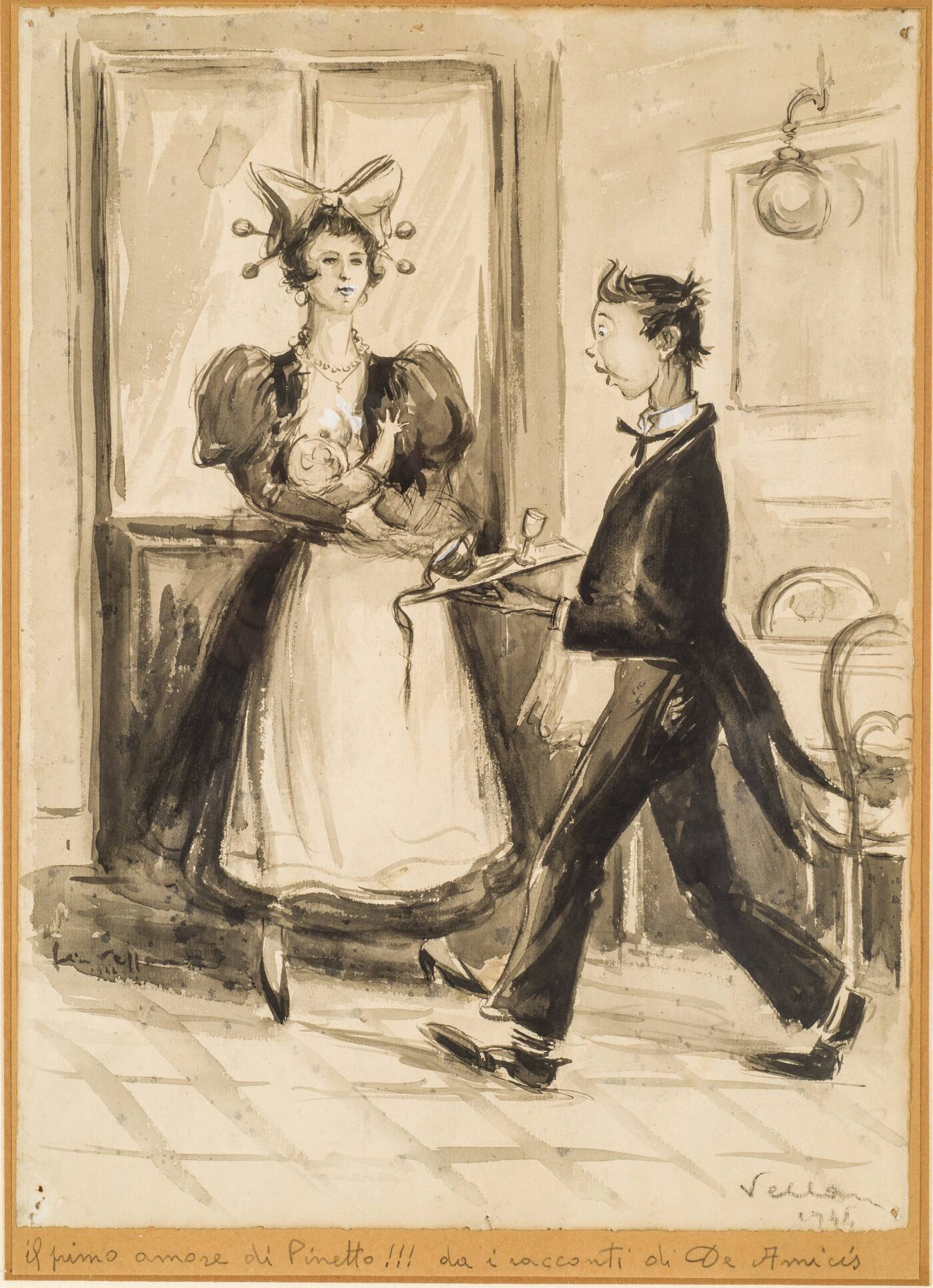 FELICE VELLAN - 'Il primo amore di Pinetto!!! da I racconti di De Amicis' 1946