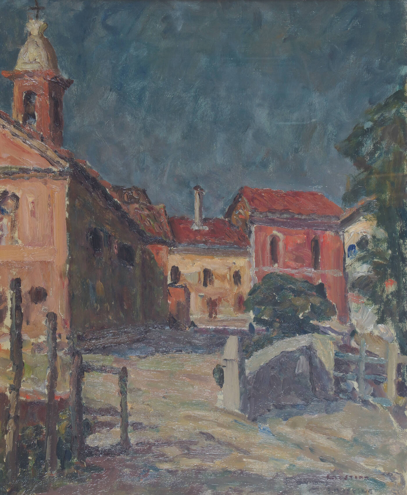 EMANUELE LAUSTINO - 'Paese con chiesa'