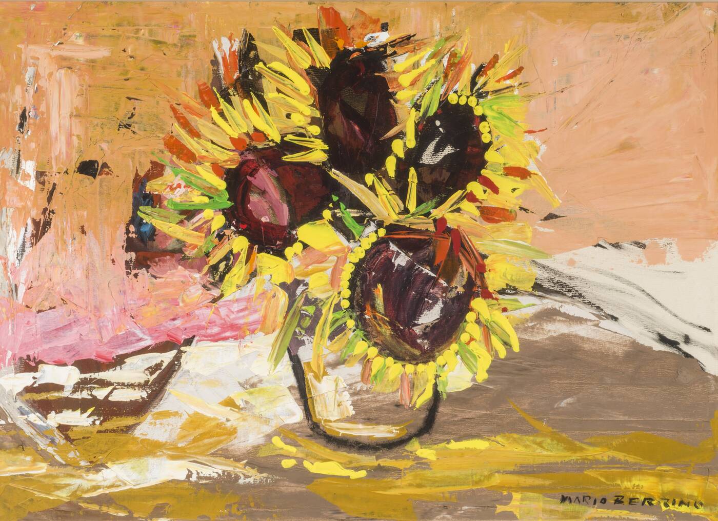 MARIO BERRINO - 'Girasoli' Alassio 1970