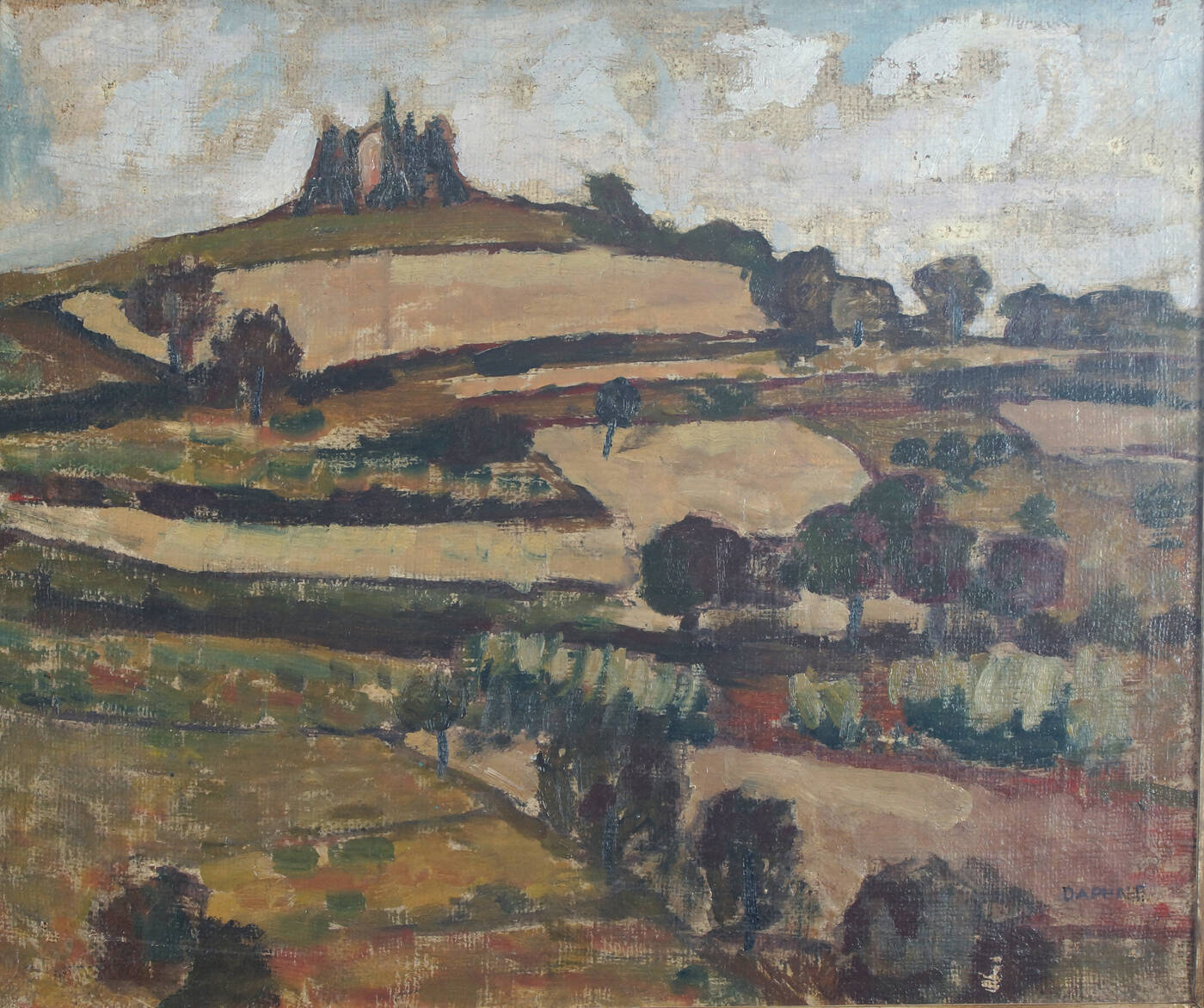 DAPHNE MAUGHAM CASORATI - 'Paesaggio collinare'