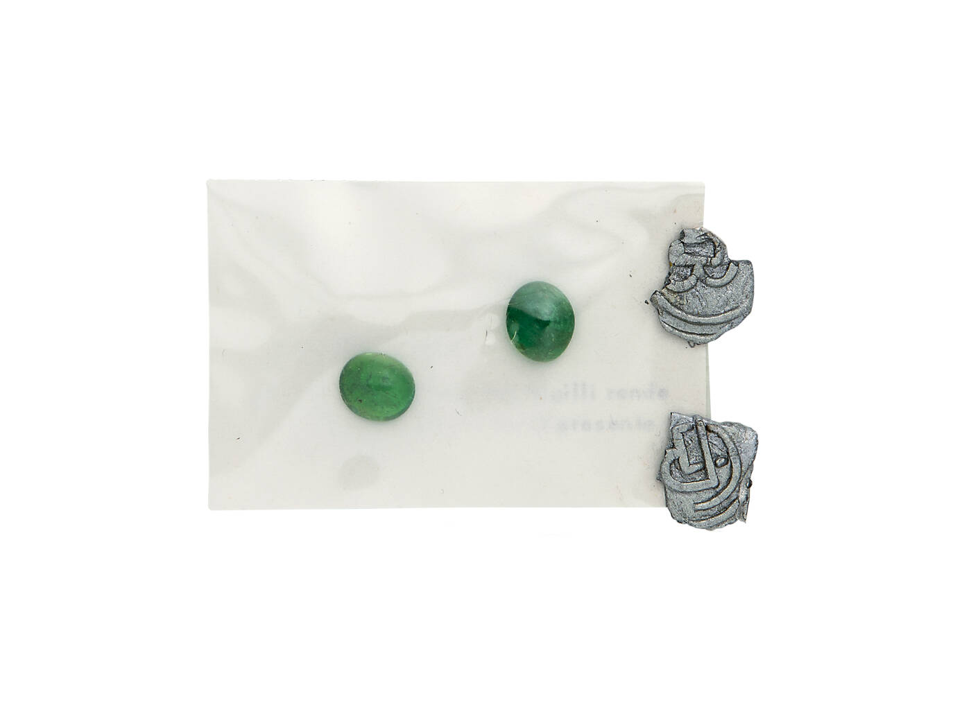 LOTTO DI DUE SMERALDI CABOCHON