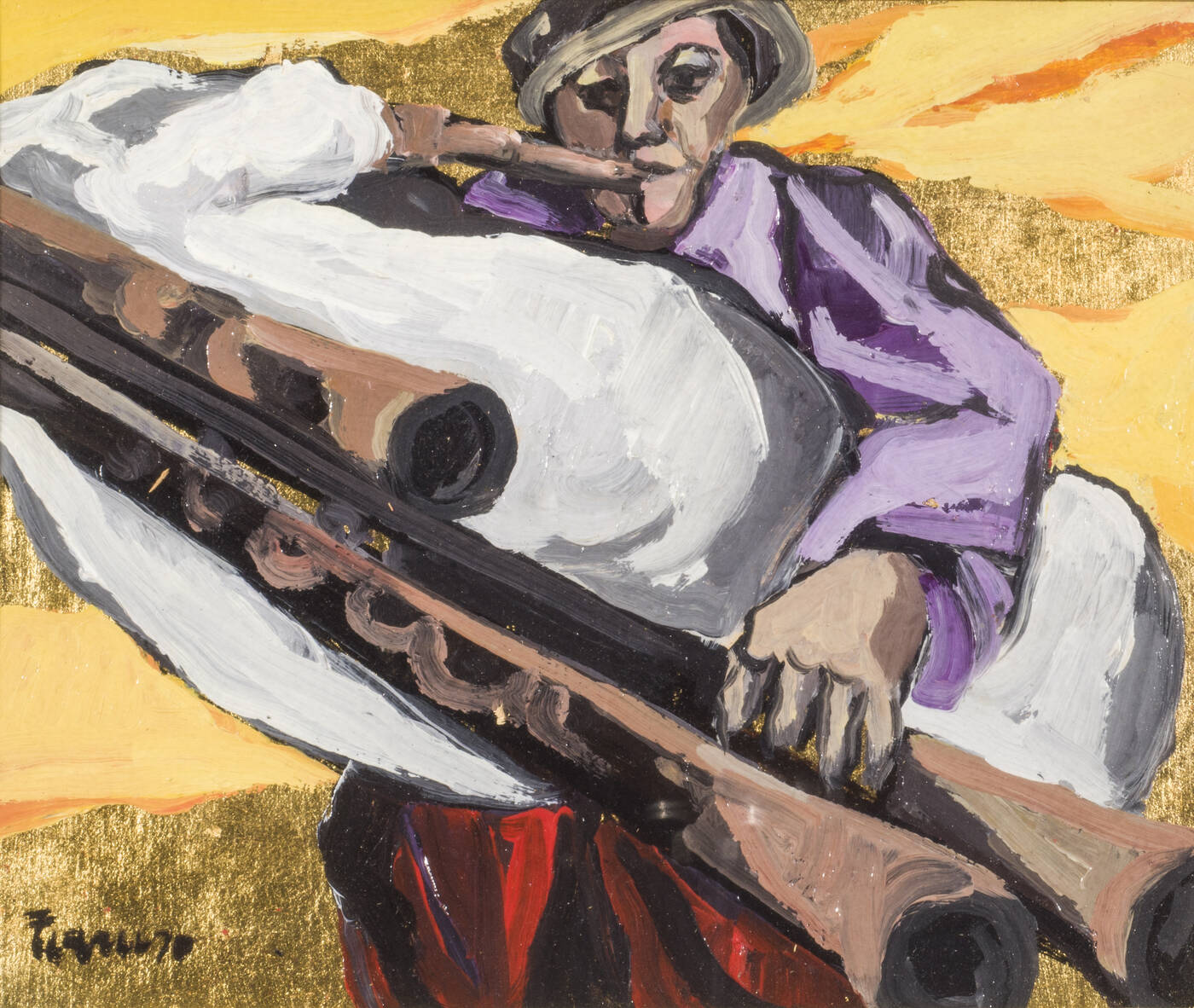 SAVERIO TERRUSO - 'Suonatore di zampogna'