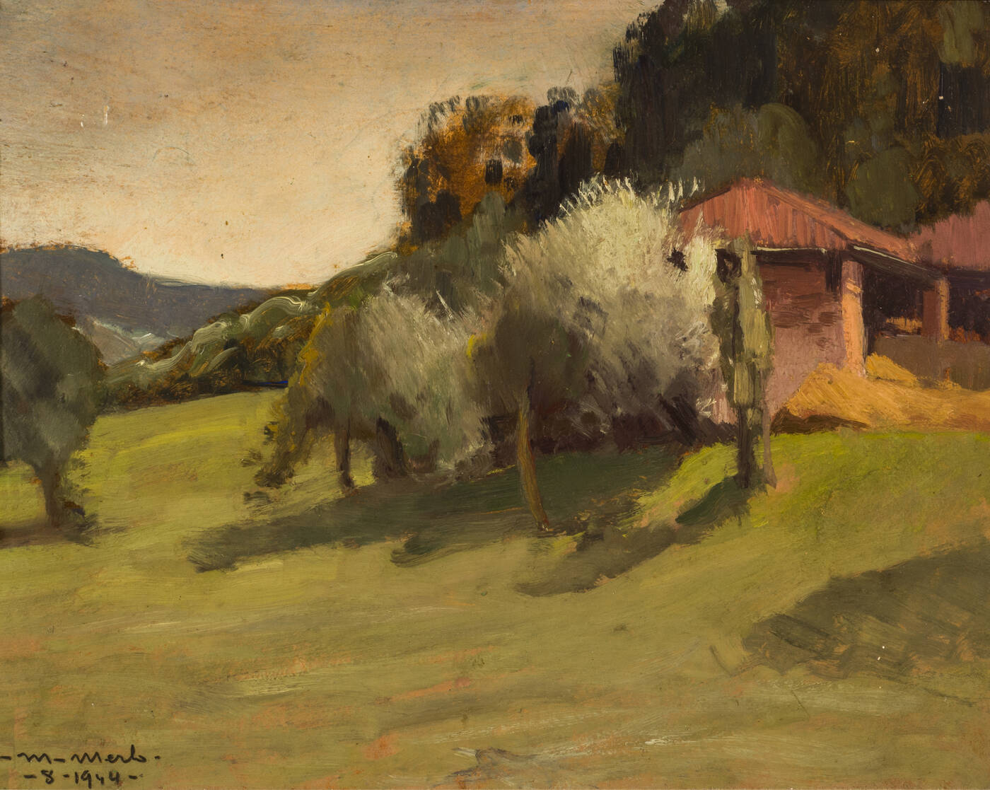 METELLO MERLO - 'Campagna in agosto' 1944