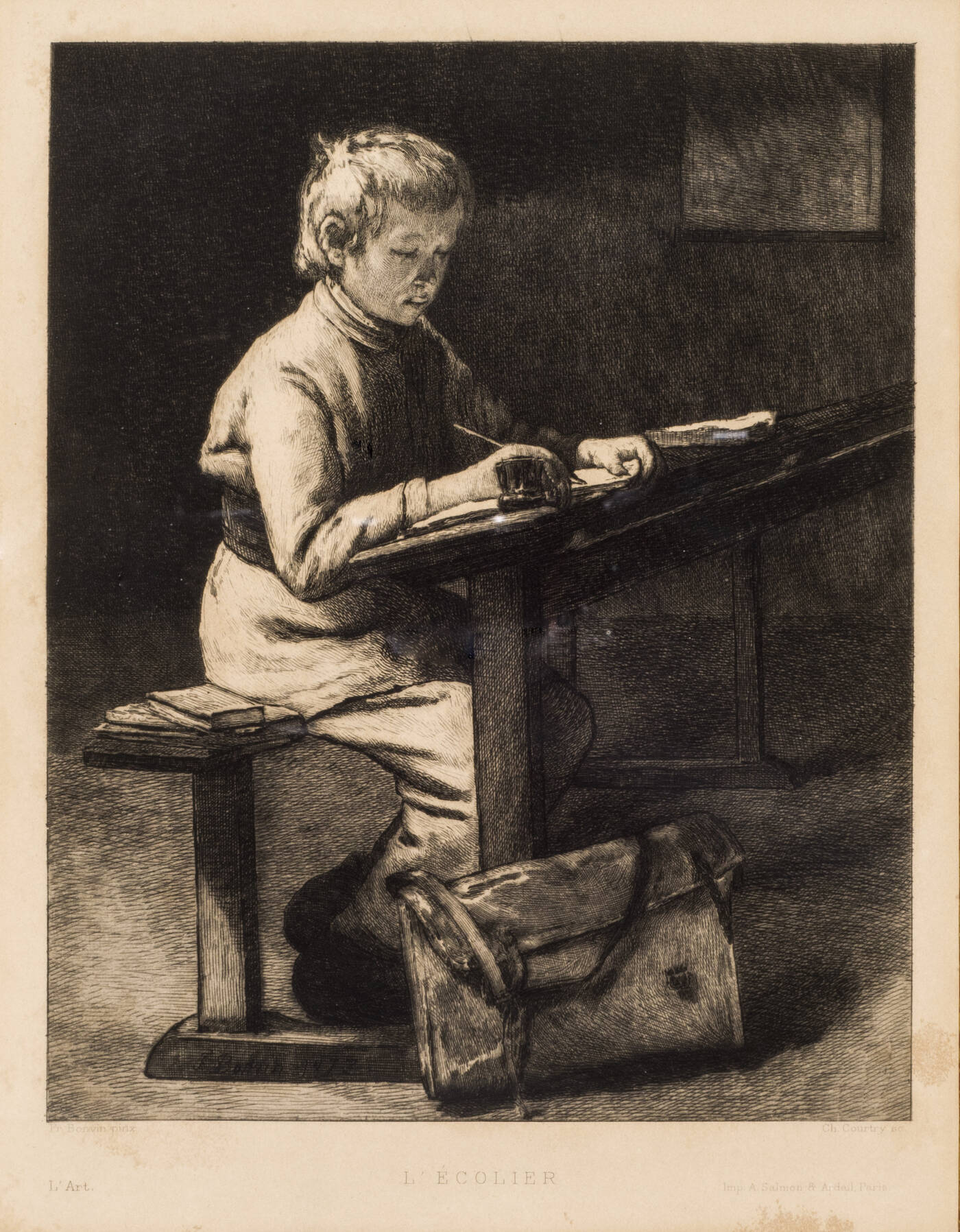 CHARLES COURTRY - 'L'écolier'