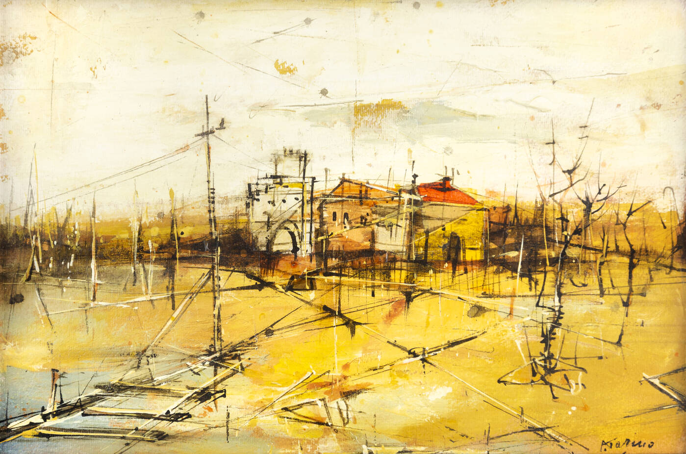 PIERO GARINO - 'Paesaggio' 1964