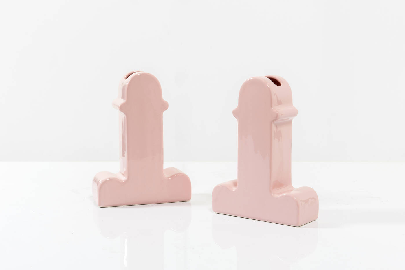 ETTORE SOTTSASS - Coppia di vasi mod. Florero Shiva