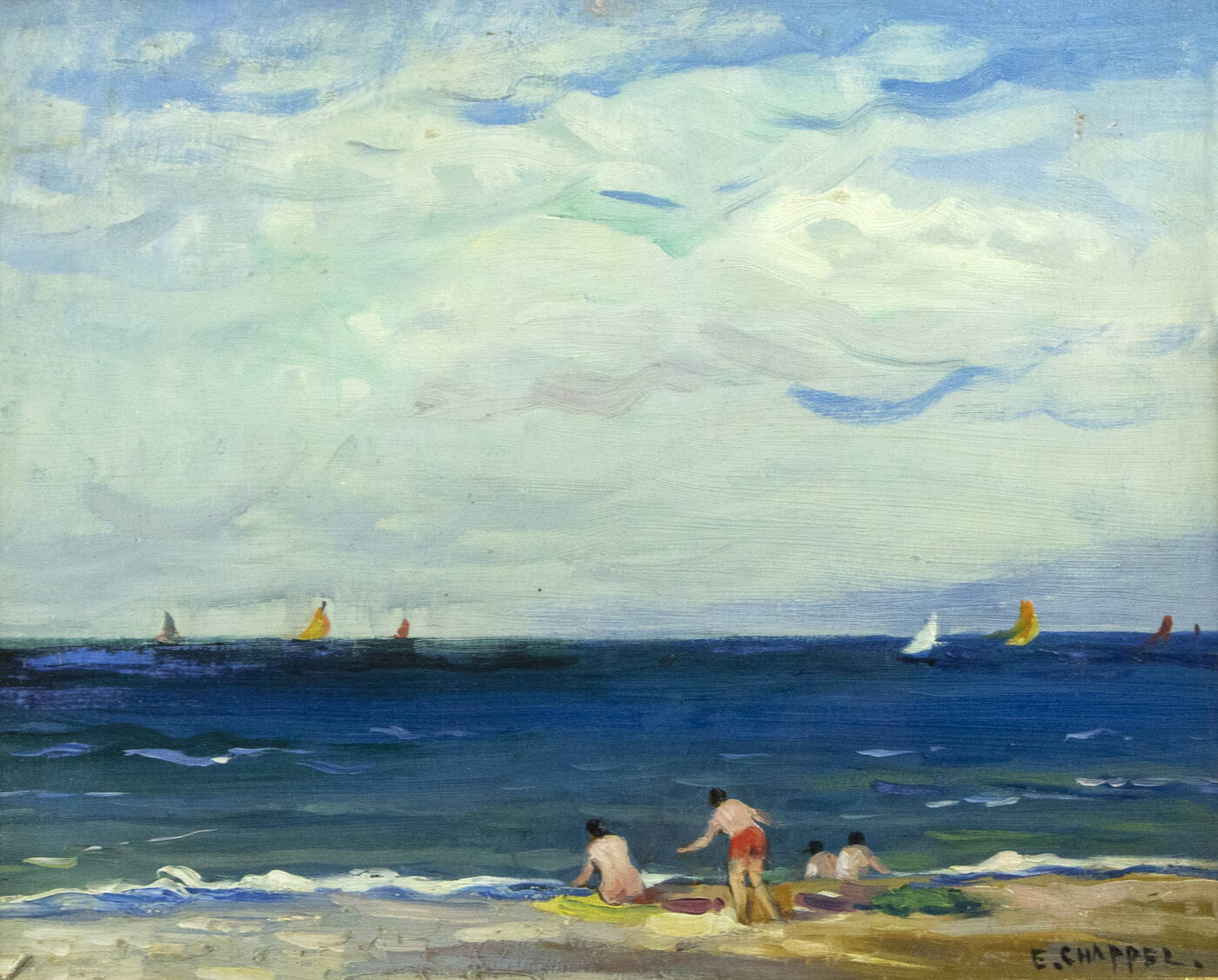 EDOUARD CHAPPEL - 'Al mare'