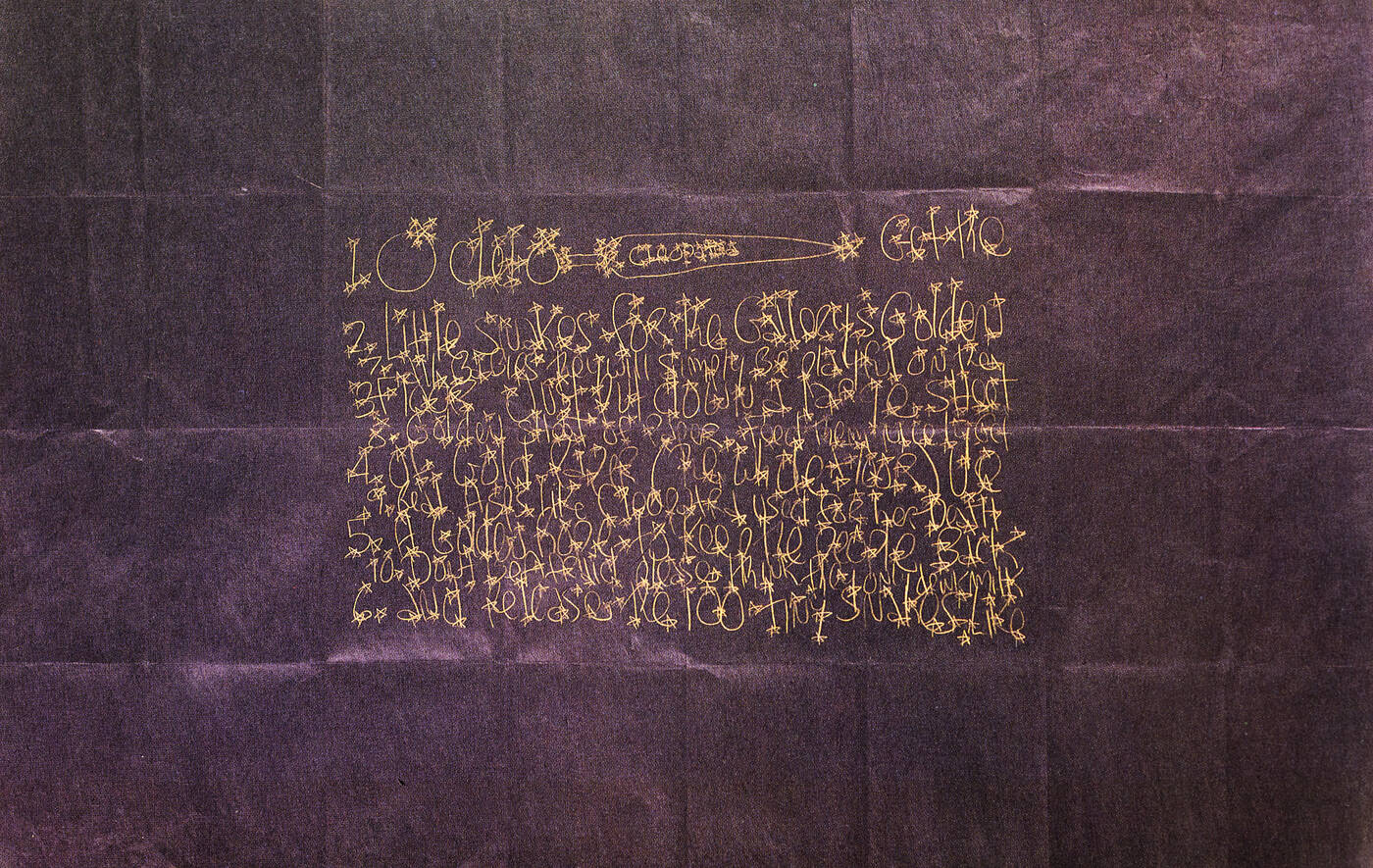 BYARS JAMES LEE - 'Project for the monument to Cleopatra' 1989