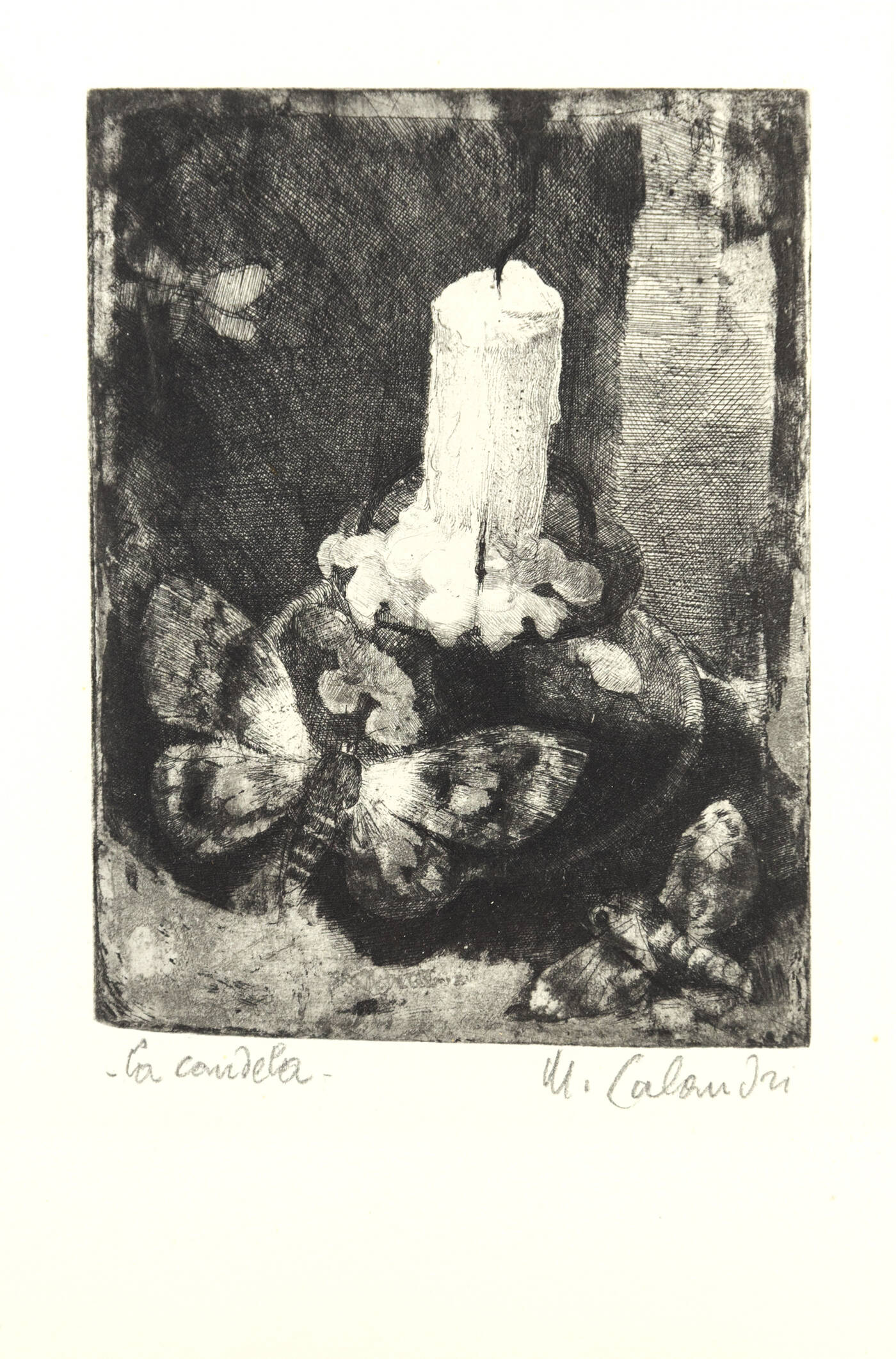 MARIO CALANDRI - 'La candela (falene)' 1952