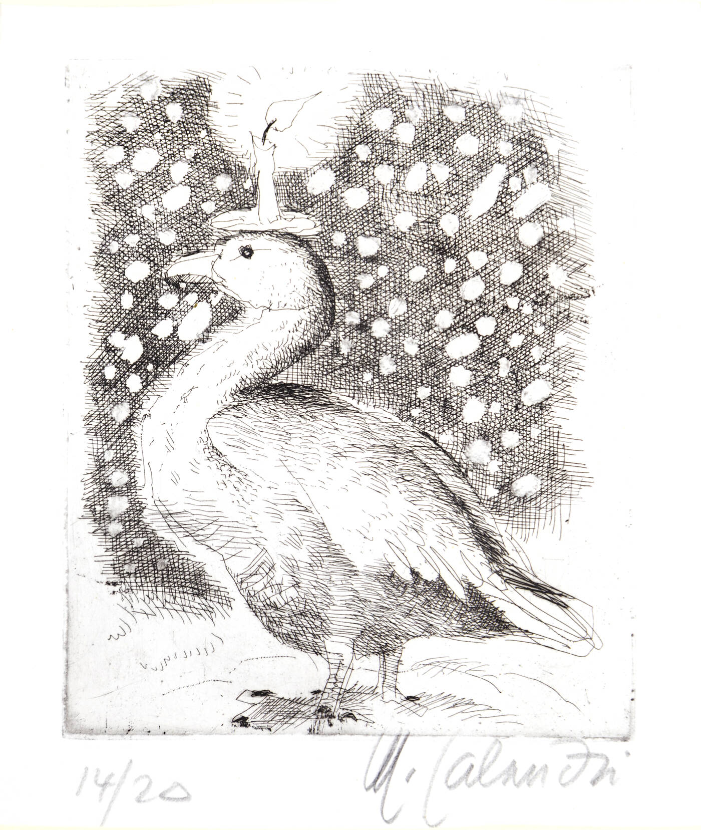 MARIO CALANDRI - 'Senza titolo (oca)' 1985
