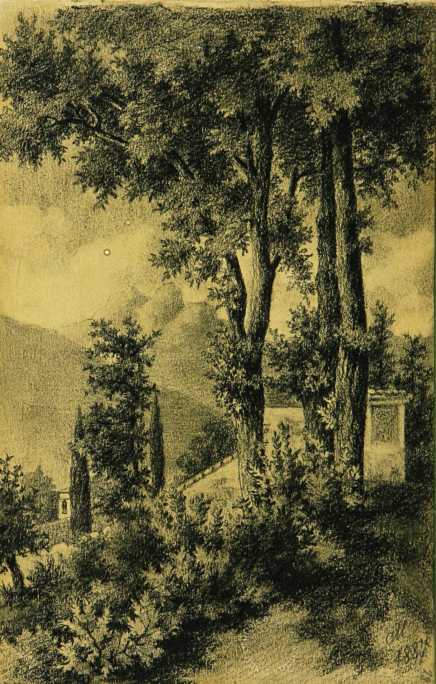 CAMILLO MERLO - 'Paesaggio' 1887