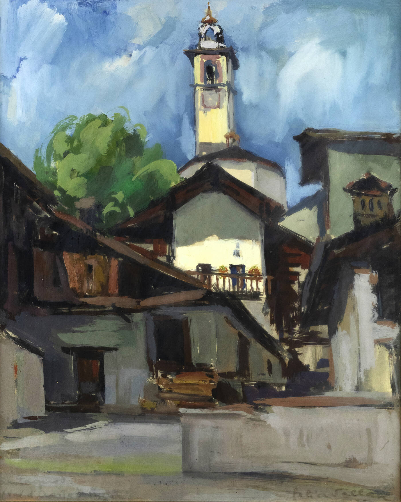 FELICE VELLAN - 'Antagnod, Valle d'Aosta' 1956