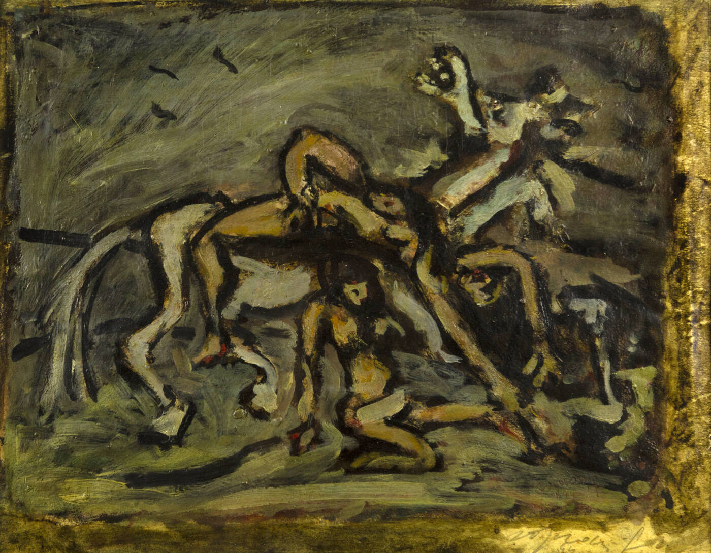 FRANCO ROGNONI - 'Figure e cavalli' 1944