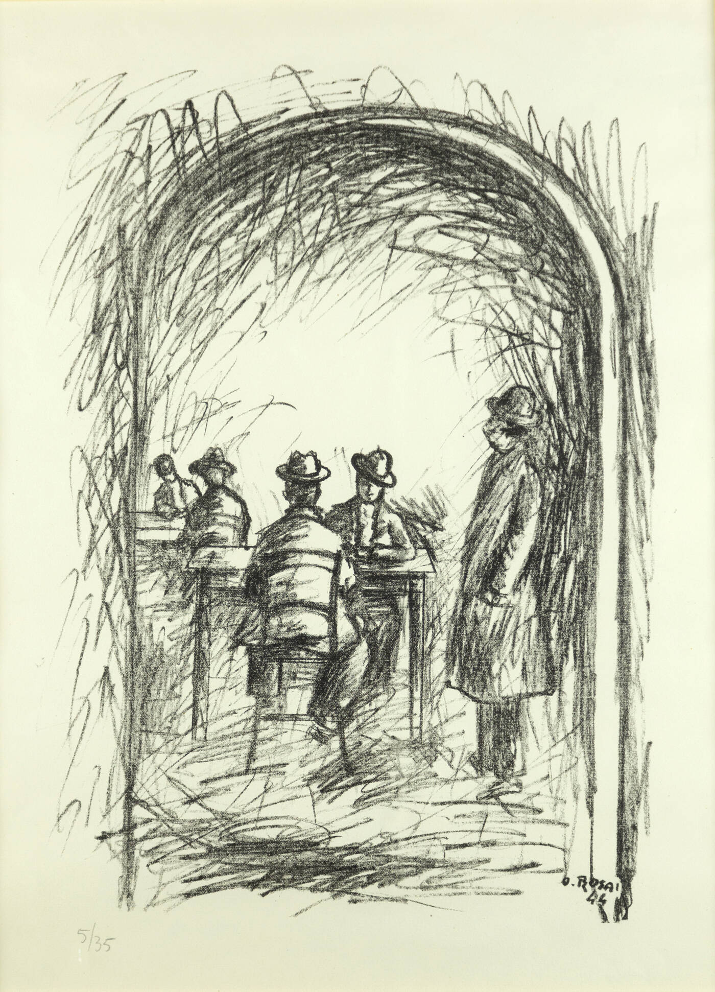 OTTONE ROSAI - 'Osteria' 1944