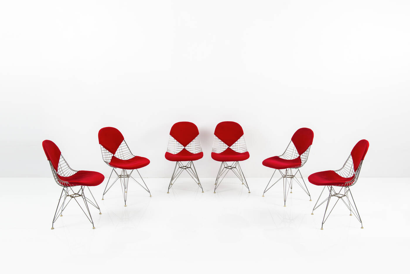 CHARLES E RAY EAMES - Sei sedie mod. Dining Bikini