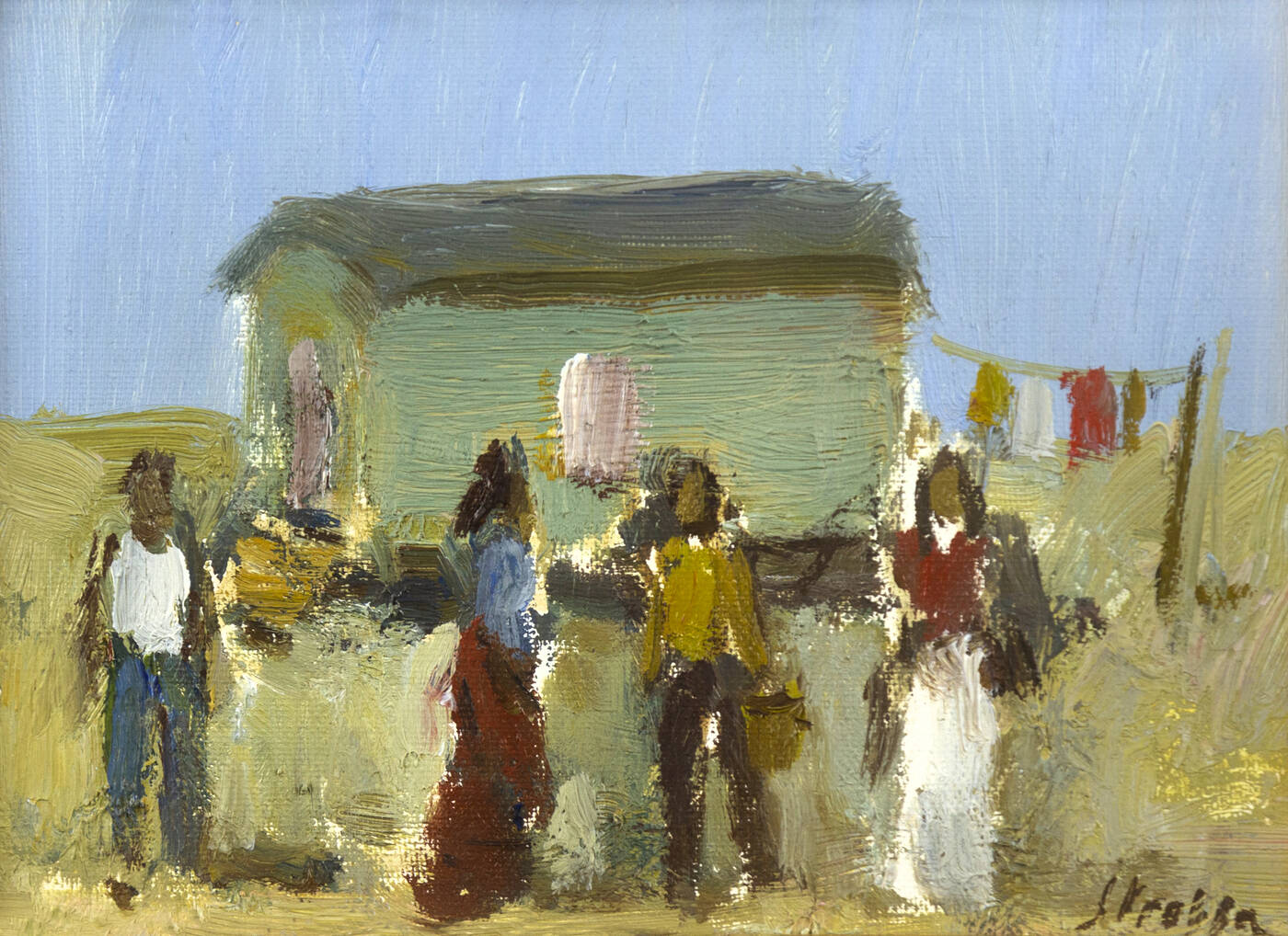 LEONARDO STROPPA - 'Accampamento di zingari'