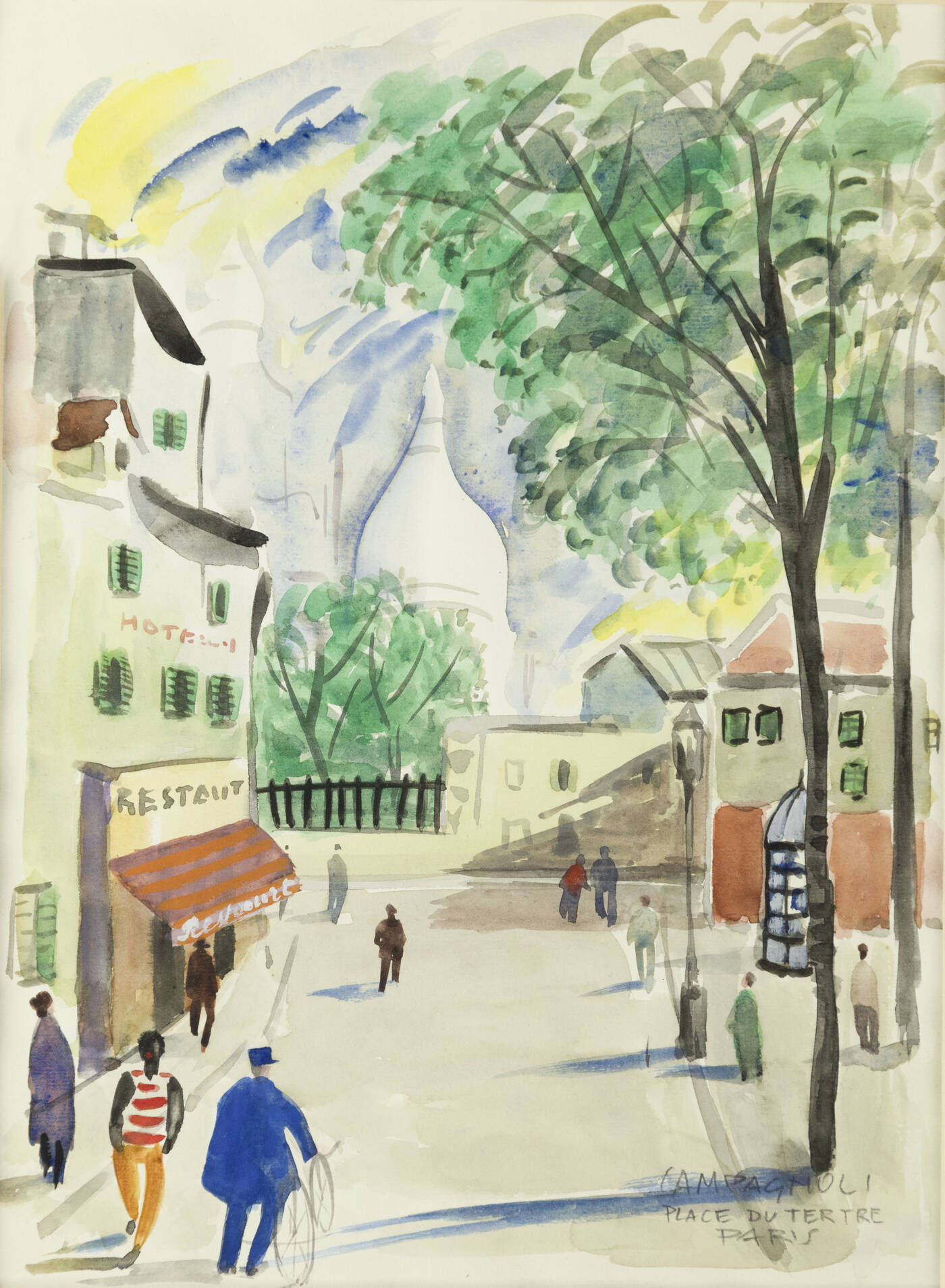 ROMANO CAMPAGNOLI - 'Parigi - Place du Tertre'