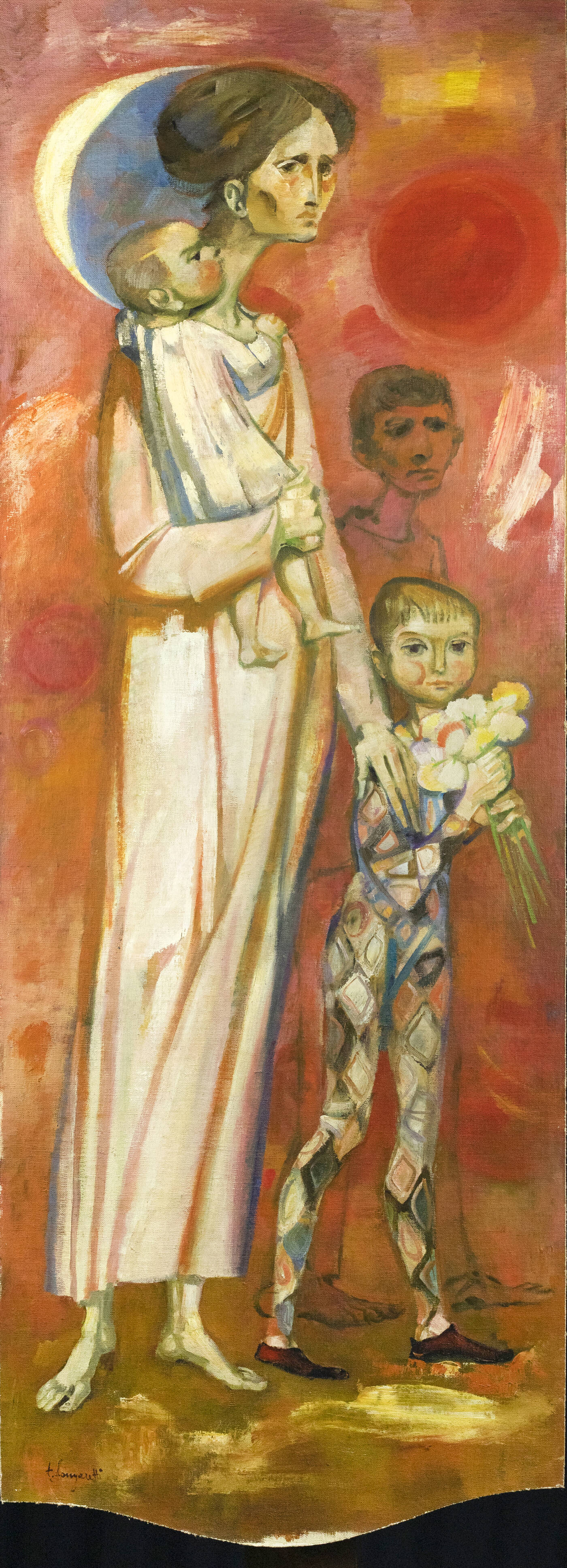 TRENTO LONGARETTI - 'Donna con bambini' 1966-1967
