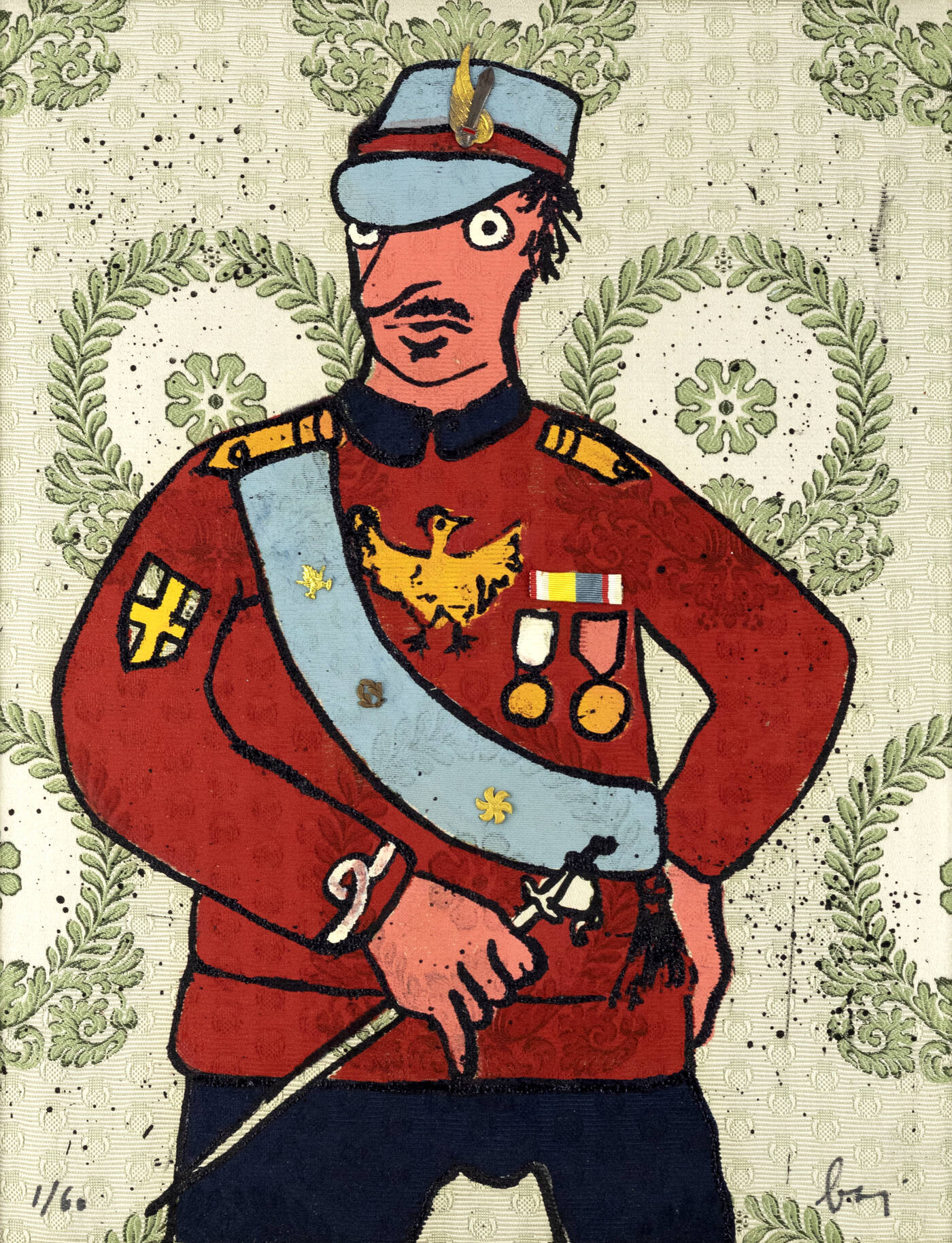 ENRICO BAJ - 'Decorato' 1972