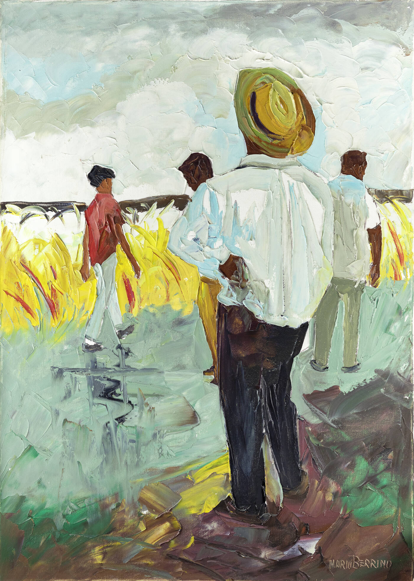 MARIO BERRINO - 'Figure in campagna'
