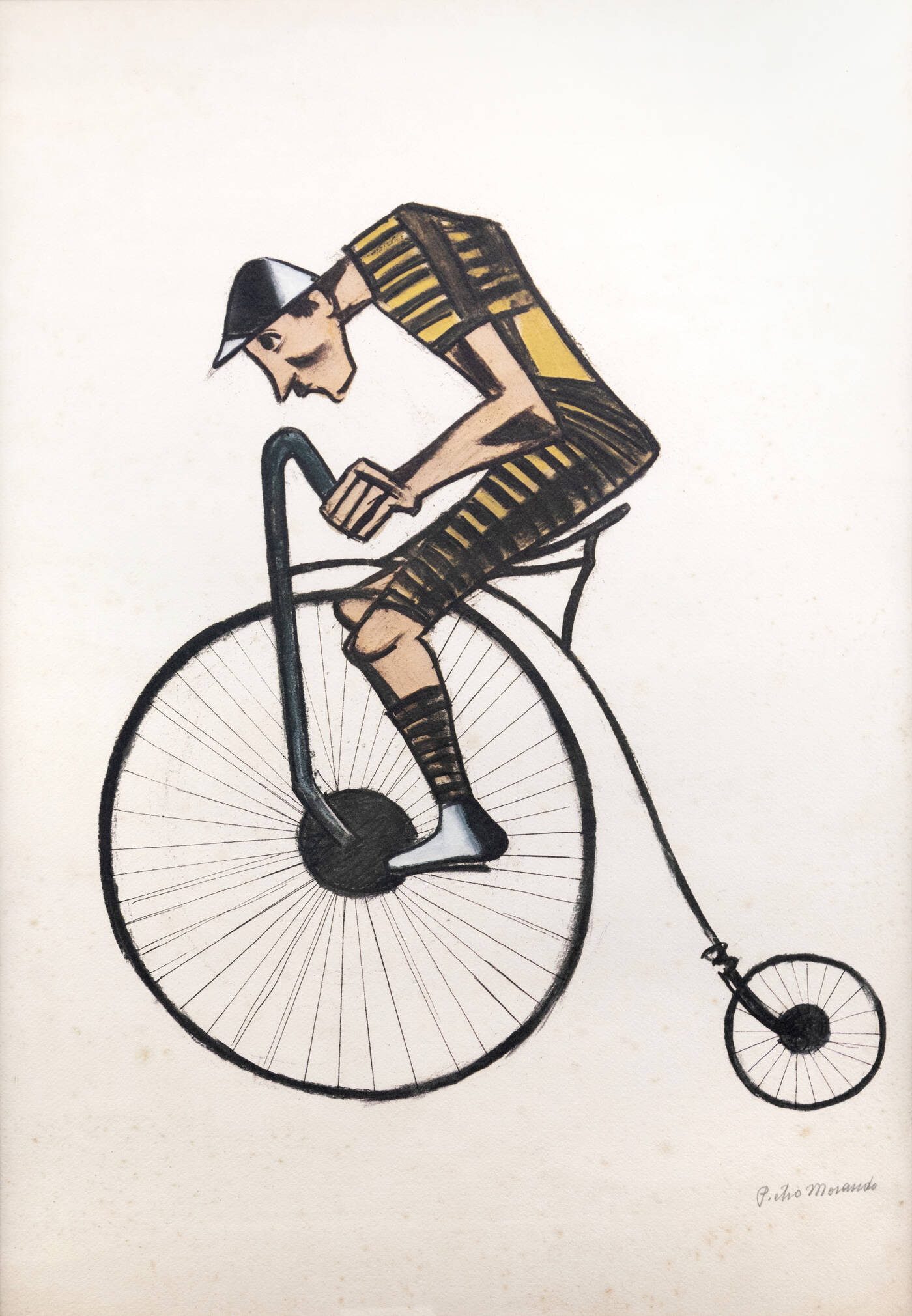 PIETRO MORANDO - 'Ciclista in velocipede'