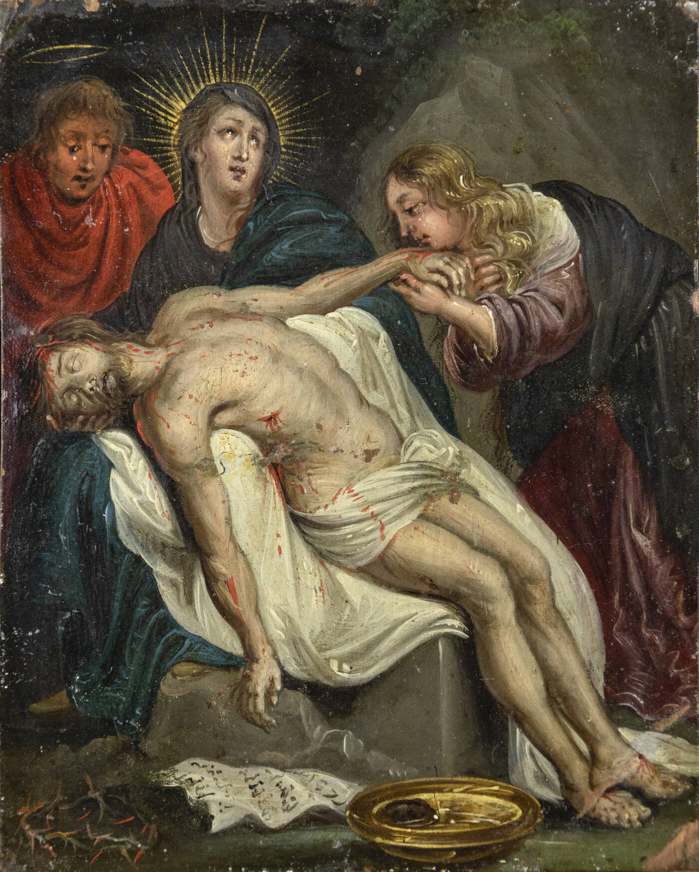PITTORE ANONIMO - 'Pietà' XVII secolo