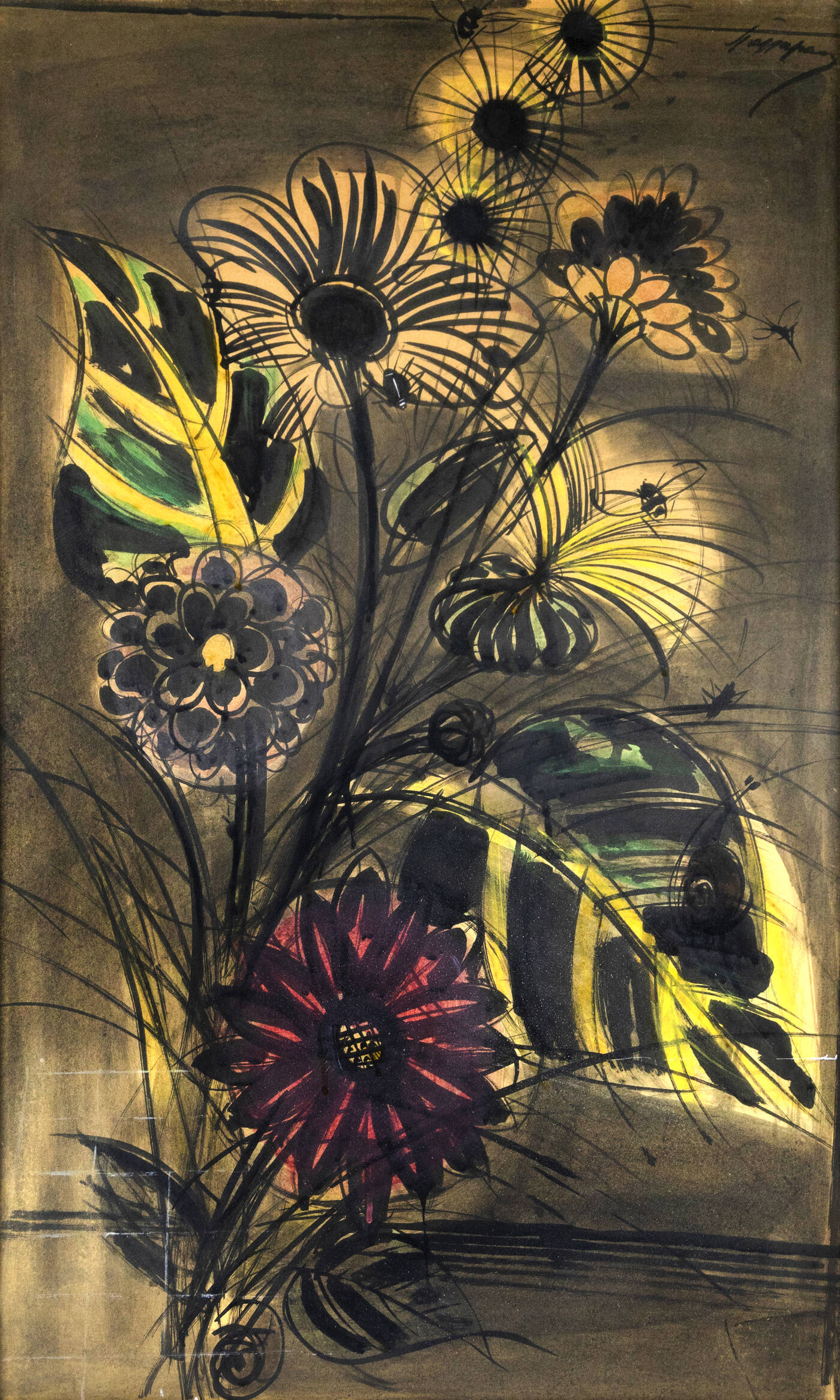 LUIGI SPAZZAPAN - 'Fiori' anni '940