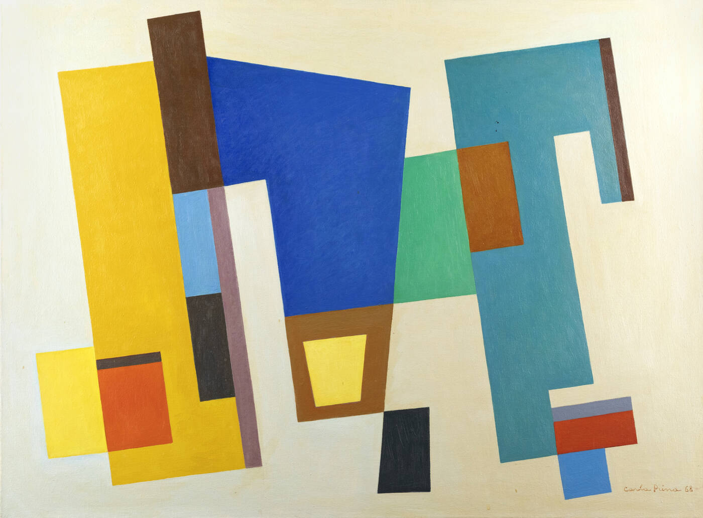 CARLA PRINA - 'Composizione astratta III' 1968