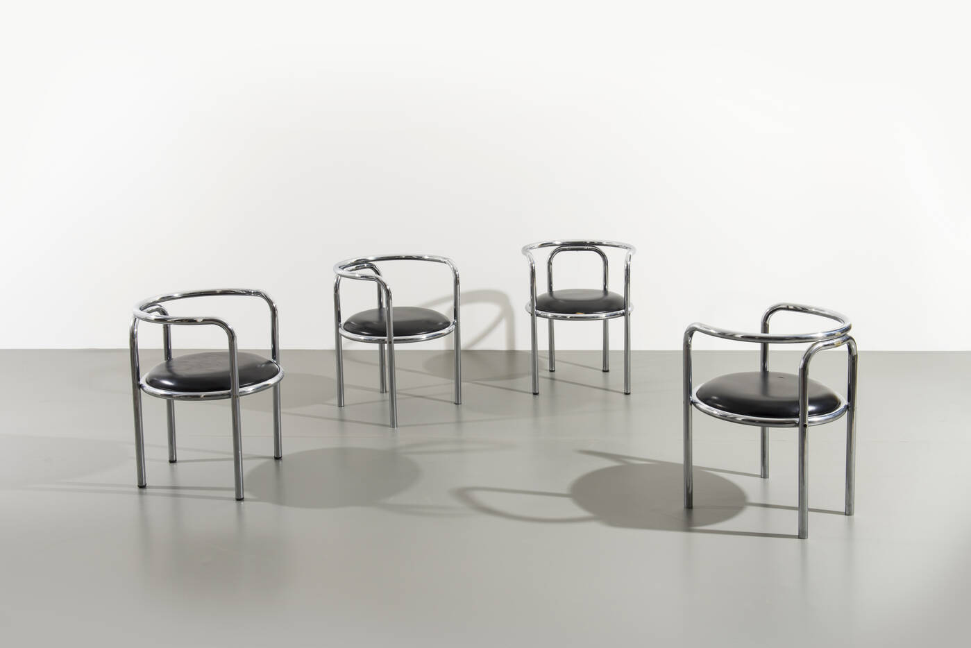 GAE AULENTI - Quattro sedie mod. Locus Solus