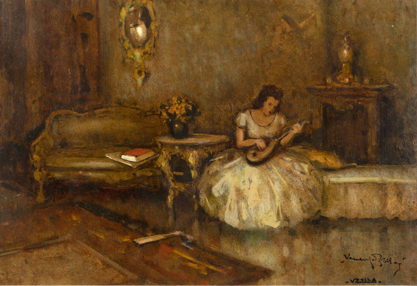 VENANZIO ZOLLA - 'Figura seduta'