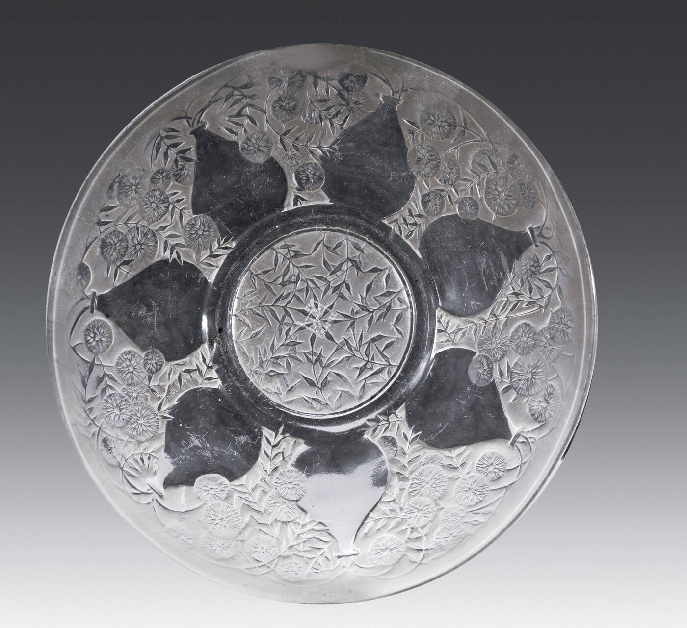 PIATTO - 'Piatto in vetro bianco' 1930 circa