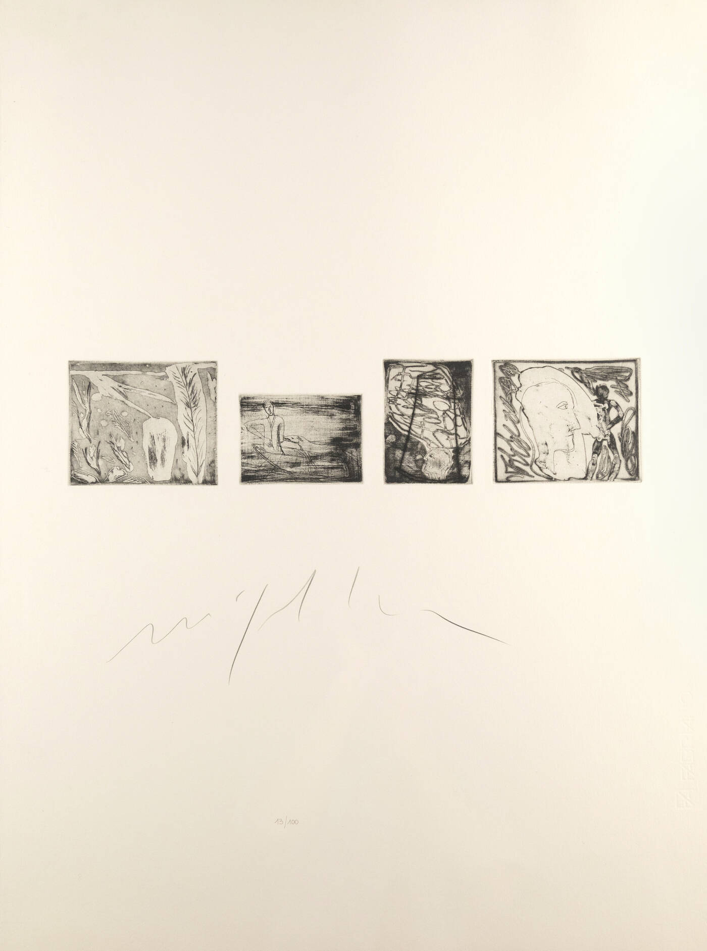 MIMMO PALADINO - 'Senza titolo' 1990