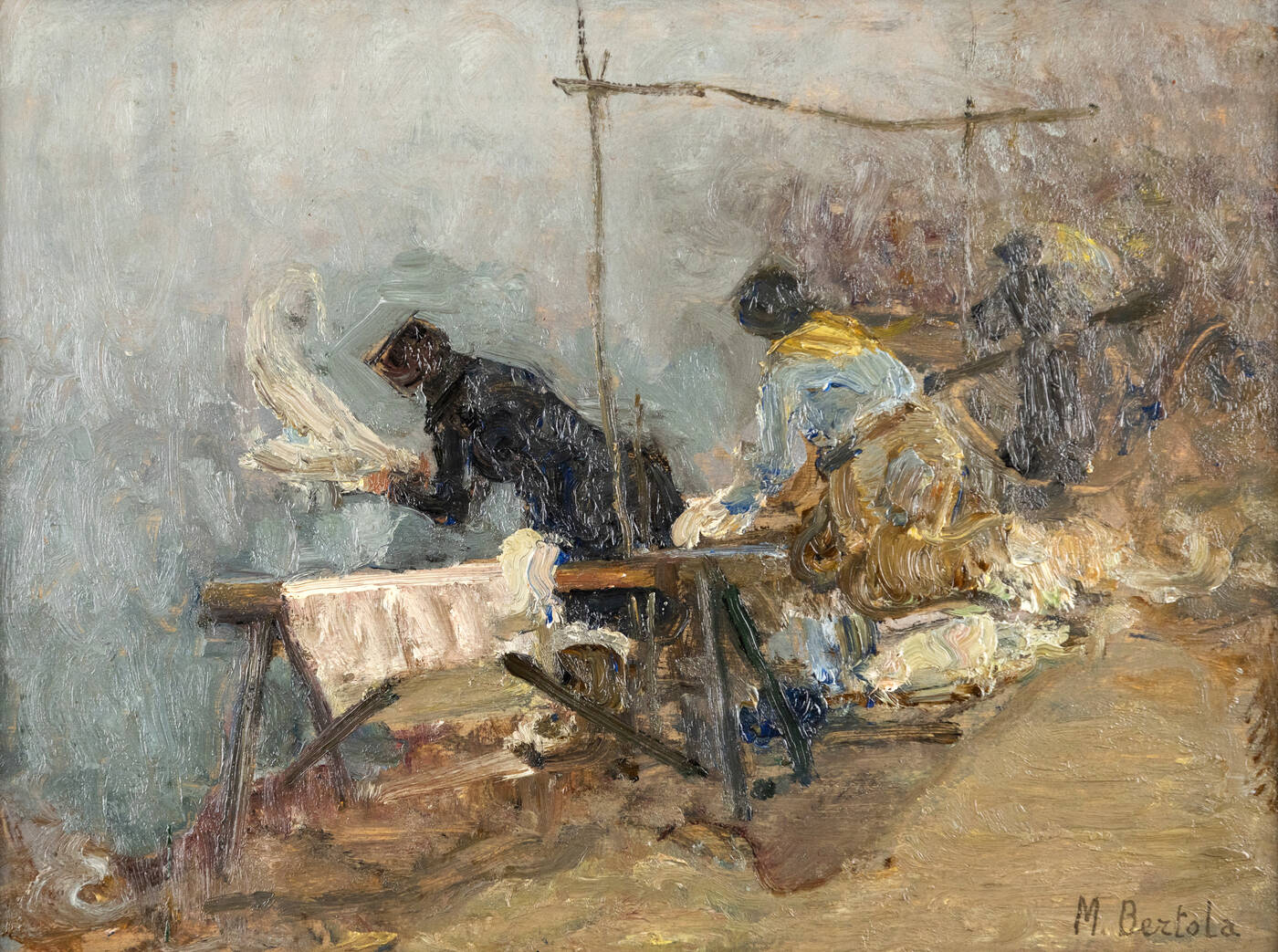 MARIO BERTOLA - 'Lavandaie'