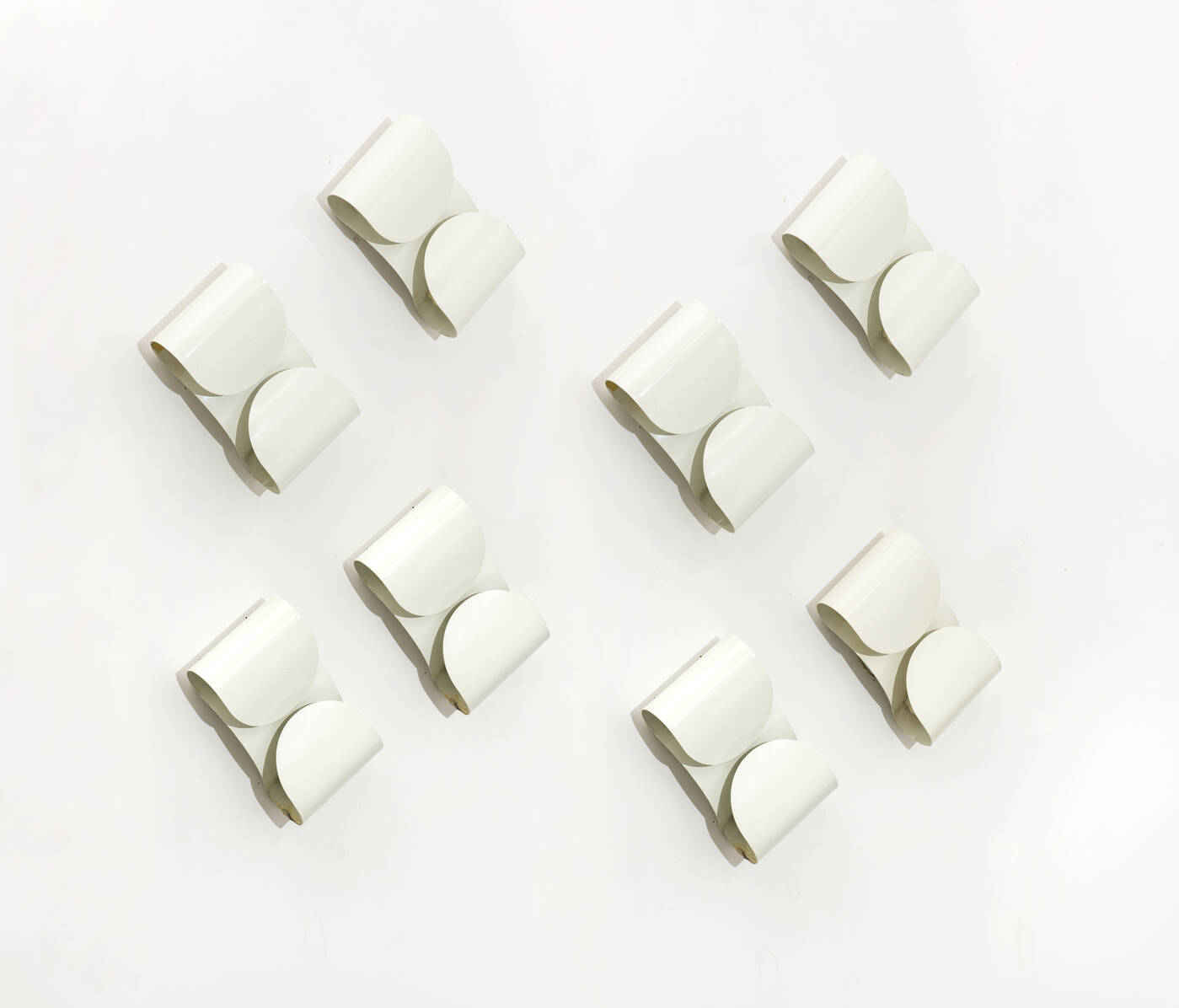 TOBIA SCARPA - Otto lampade a parete mod. Foglio