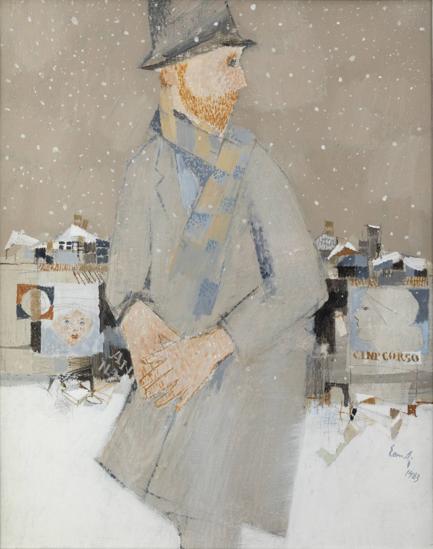 FERNANDO EANDI - 'Figura con neve' 1983