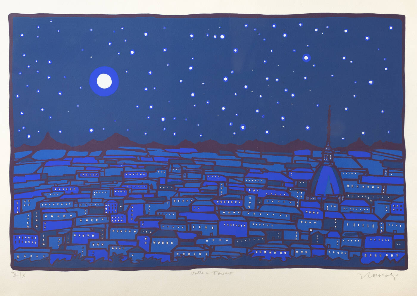 FRANCESCO CASORATI - 'Notte a Torino'