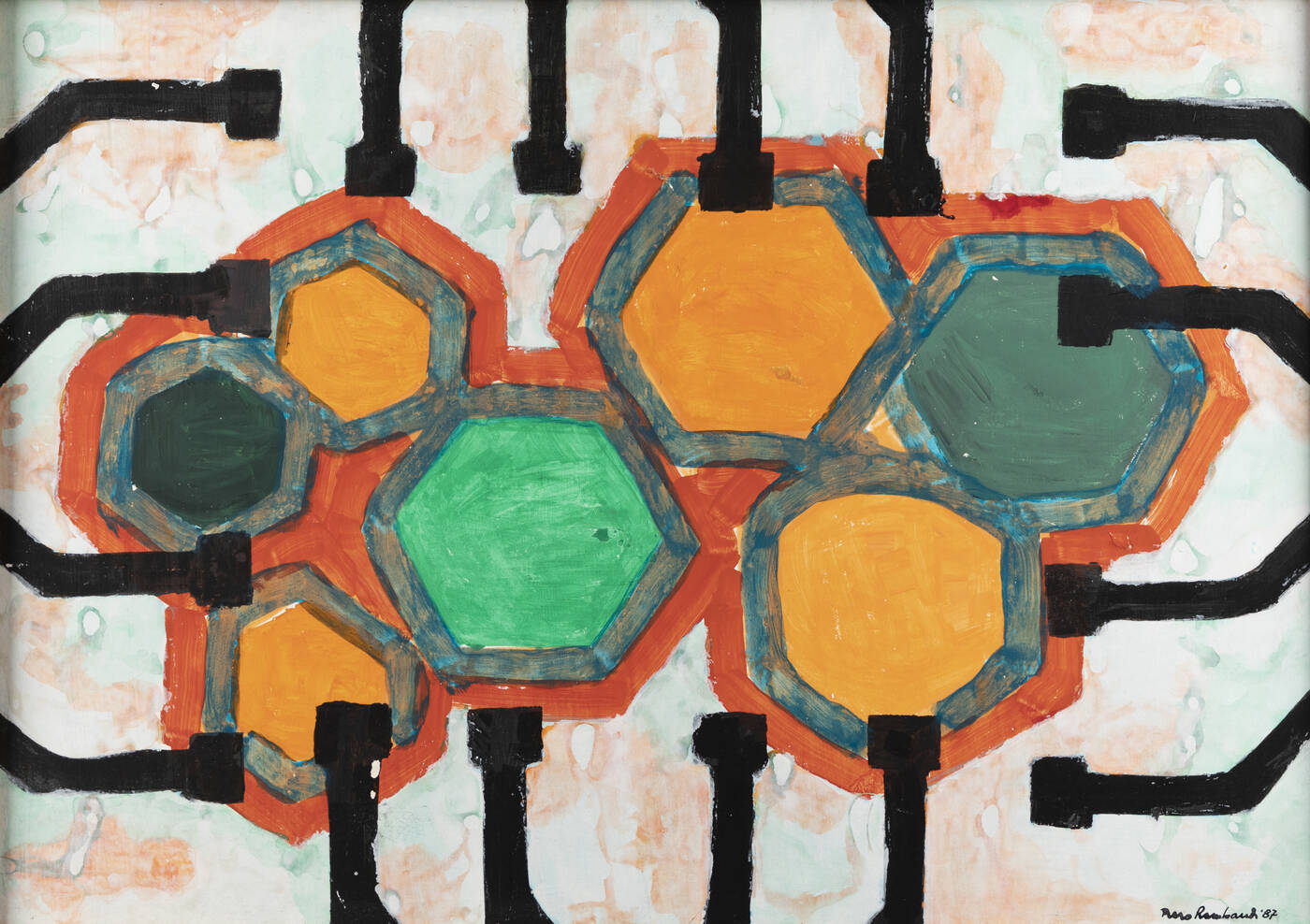 PIERO RAMBAUDI - 'Struttura digitale di elaborazione e controllo' 1987